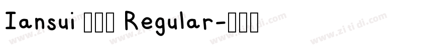 Iansui 093 Regular字体转换